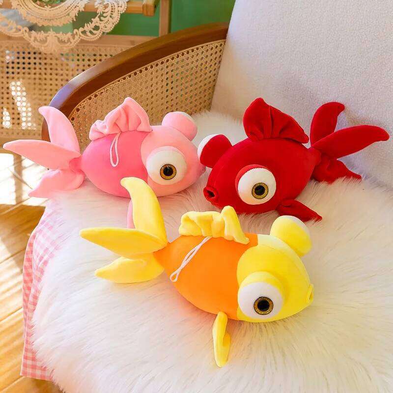 New plush toys for children cushion goldfish dolls Y260128