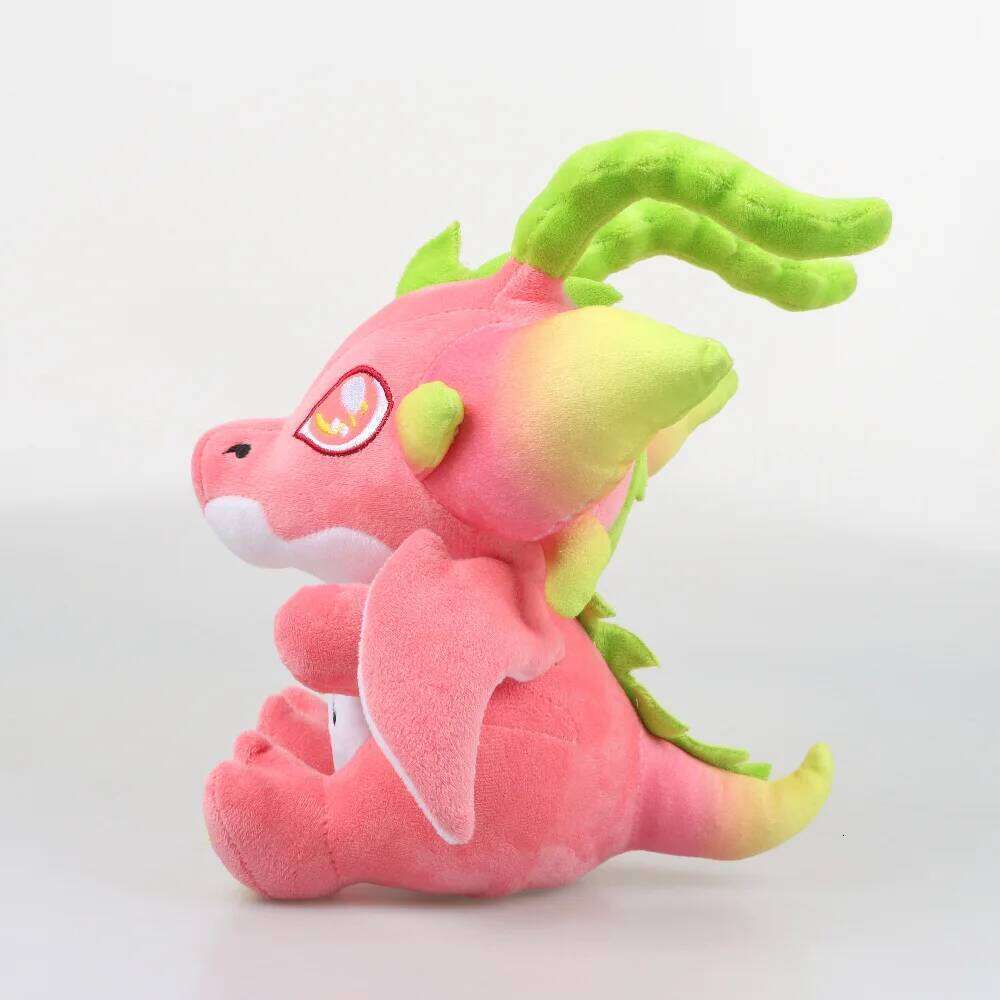 1pc 25cm/9.84in dragonfruit dragon fruit dinosaur doll seated cute plush birthday gift Y260128