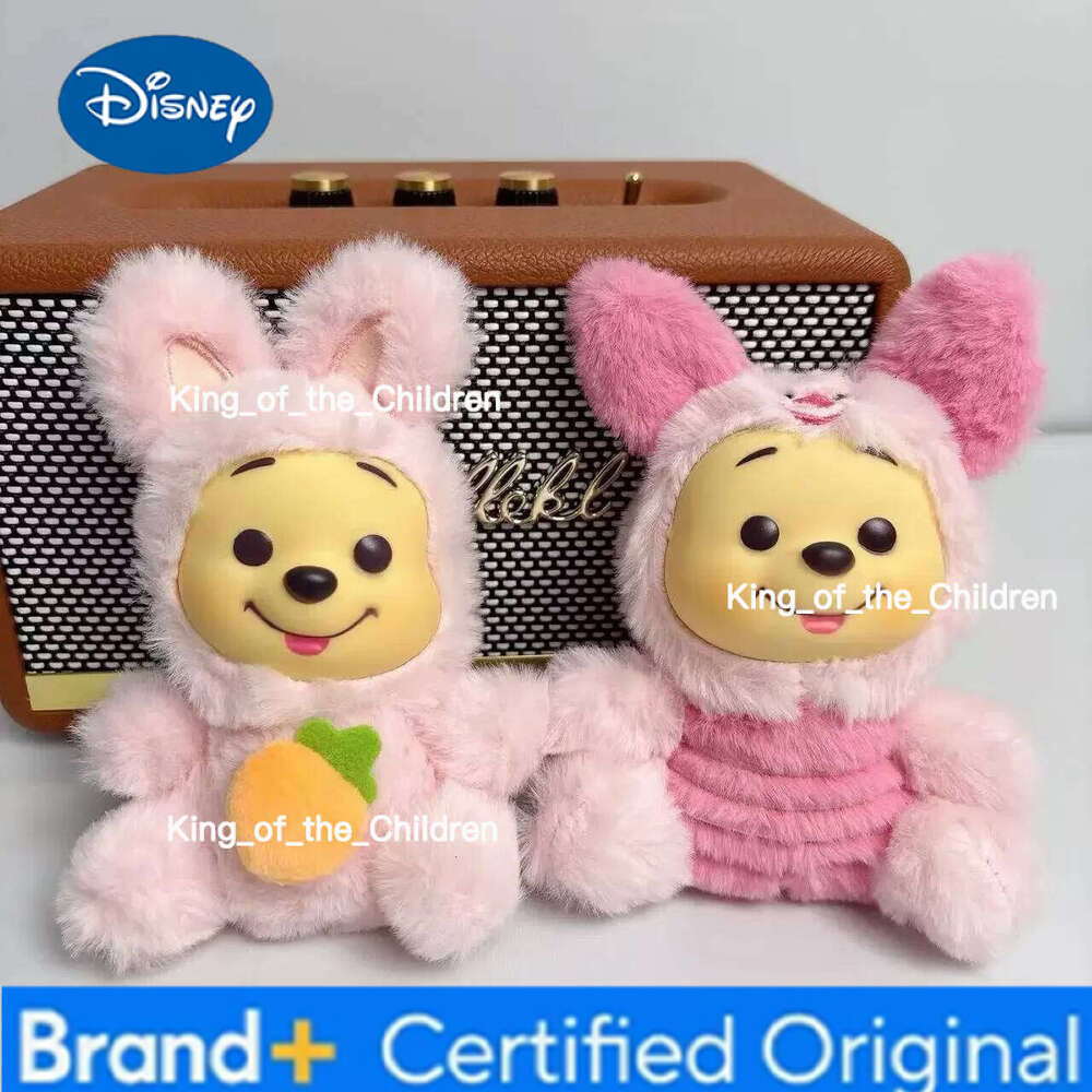 Disney Winnie the Pooh Bear Tiger Pig Happy Times Series Blind Box Toy Vinyl plush toys Decor Doll Kid Birthday Xmas Gift H260128
