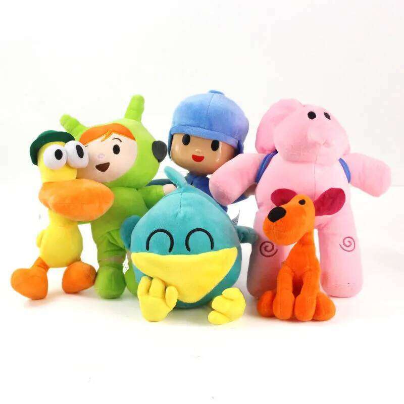 Plush toy small P Youyou Pocoyo plush Barto duck puppy Lula Aili elephant doll Y260128