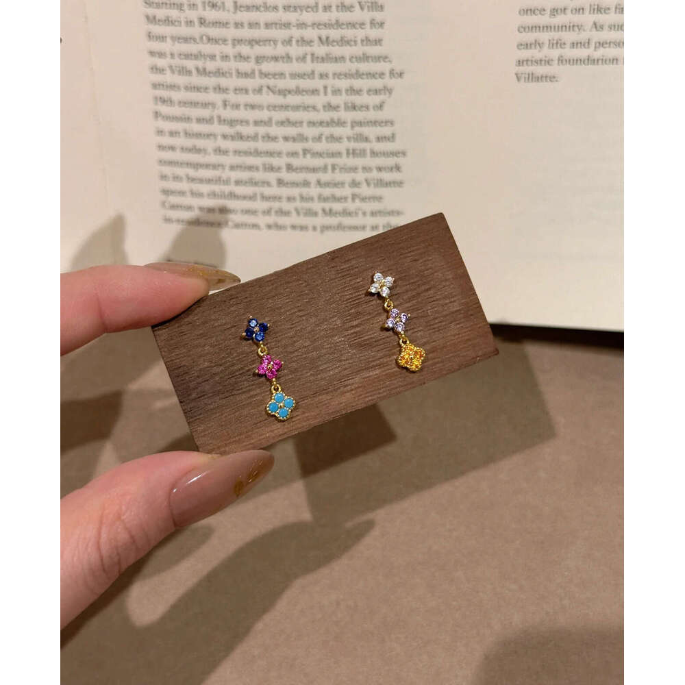 Flower Ring Rainbow Enamel Jewelry Suitable for Daily Wearing