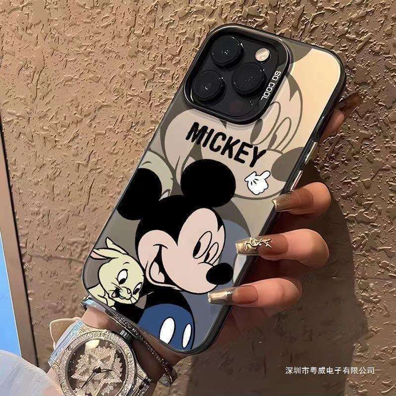 New Cartoon Mickey Apple 16promax Phone Case iPhone15/14 Color Silver 13 High-end Sense x Protective Cover S260128