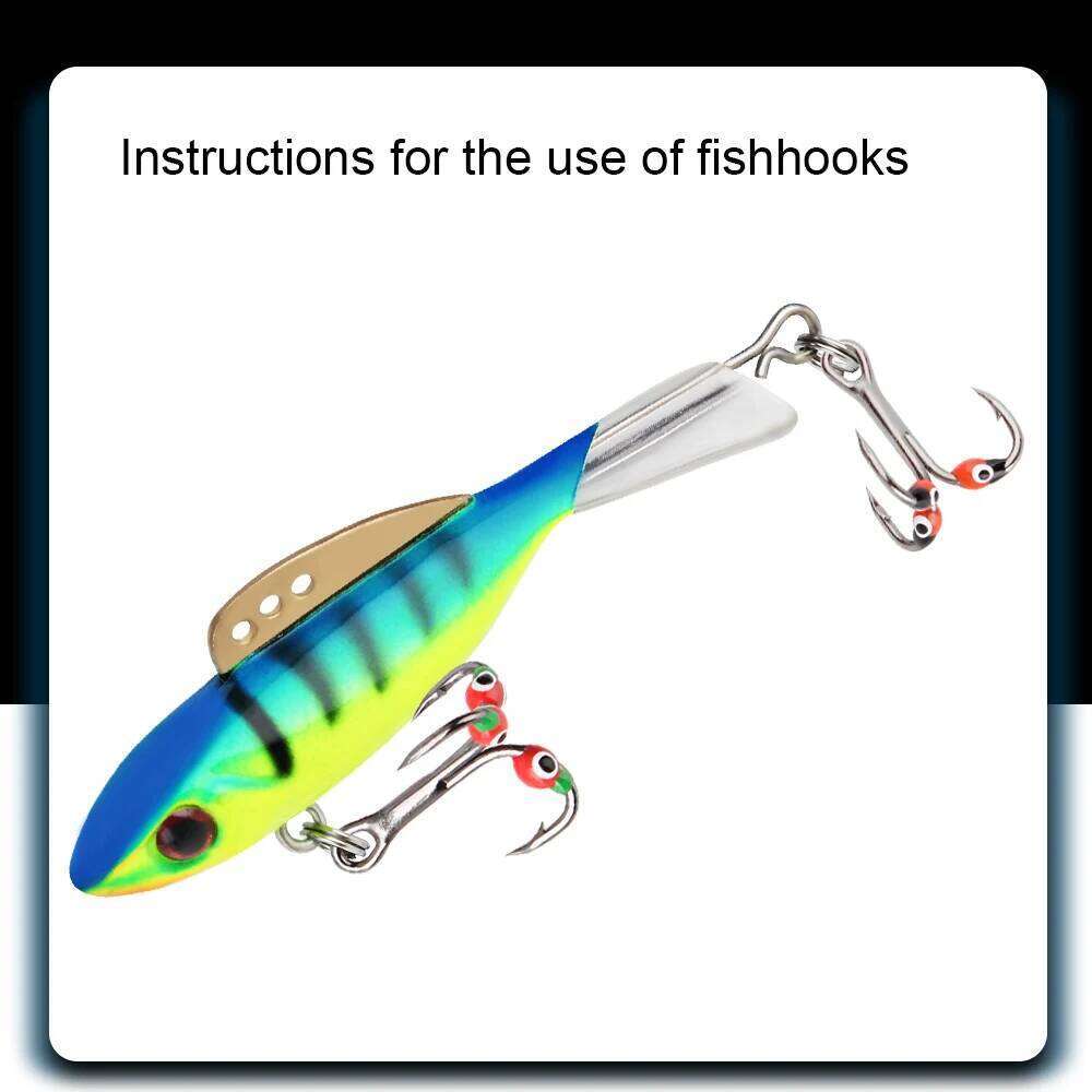 FISH KING 0.4/0.6/0.8g Ice Hooks Hard Lure High Carbon Steel Barbed Treble Fishhooks For Winter Carp Bass Fishing Z260128