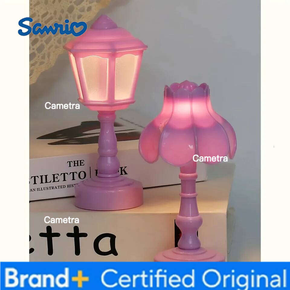 Sanrio Geometric Flower Bud Button Battery LED Table Lamps Desk For Bedroom Dining Touch Night Light Simple Modern Decoration H2601281