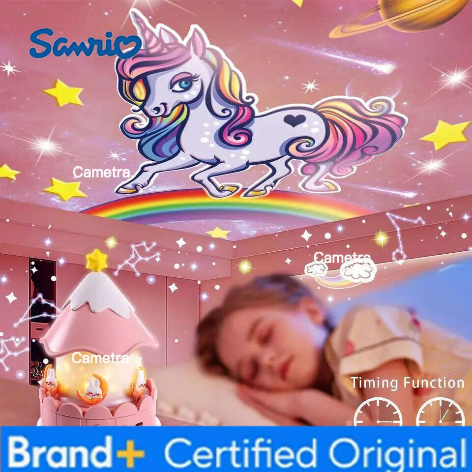 Sanrio Star Galaxy 21 in 1 Starry Sky Projector with 360 Rotating Timer Atmosphere Lamp for Kids Birthday Xmas Gifts Decor H2601281