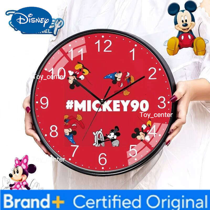 Disney Mickey Wall Clock, Cute Cartoon Creative Children's Living Room, Nordic Ins Wind Wall, Electronic Quartz Clock H2601281