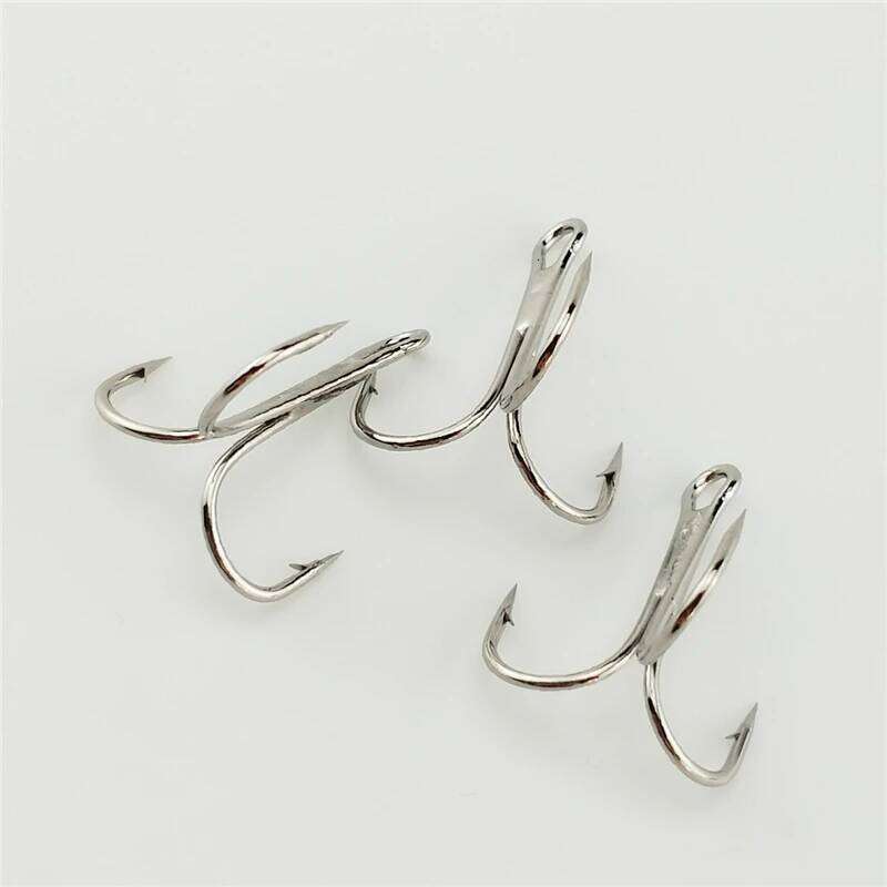 30pcs Treble Hooks 4#6#8#10#12# Barbed Triple Artificial Lure Fishhooks High Carbon Steel Ocean Boat Fishing Z260128