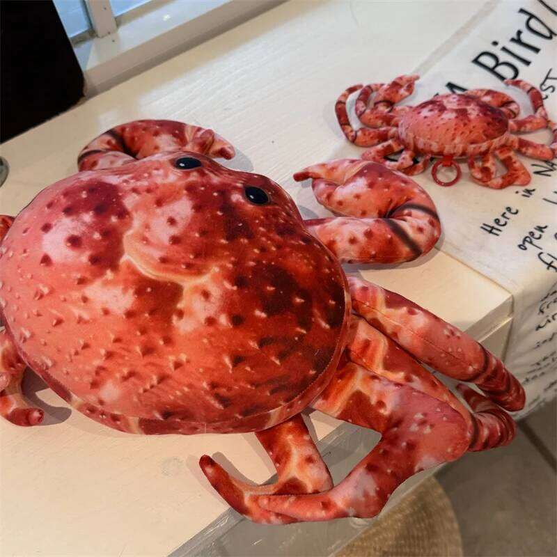 Cute Simulation Marine Animal Plush Toys Huge King Crab Toy Christmas Birthday Gifts for Kid Sleeping Pillow Y260128
