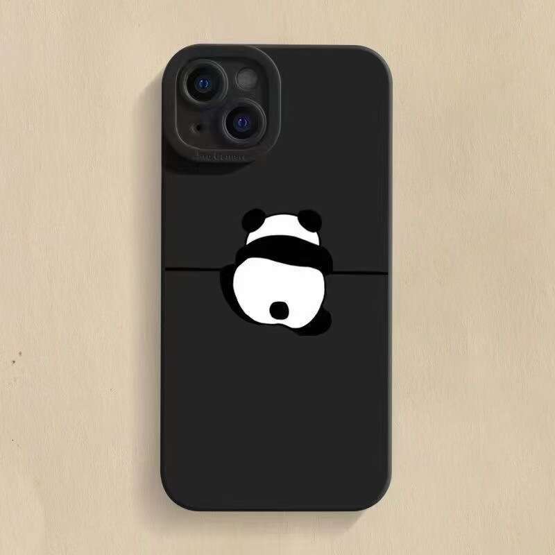 Wall-Cracking Panda Compatible with Apple 16 Phone Case iPhone 15 Pro Max Protective Cover 14 Cute 13 Premium 17 New S260128