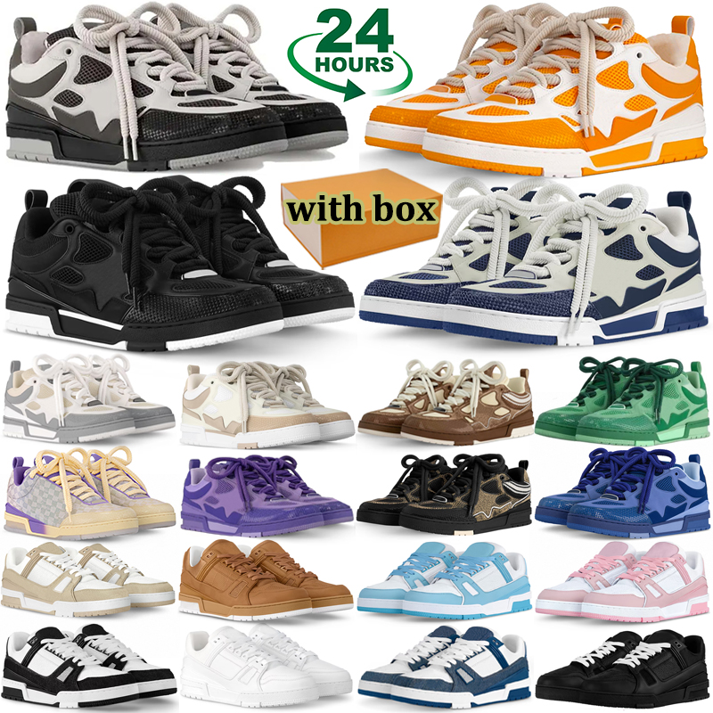 with box designer running shoes men women skate sneaker womens breathable mens outdoor sports trainers