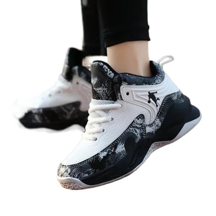 New Boys Fly Brand Basketball Shoes for Kids Sneakers Thick Sole Non-slip Children Sports Shoes Child Boy Basket Trainer Shoes Z 1.28-1