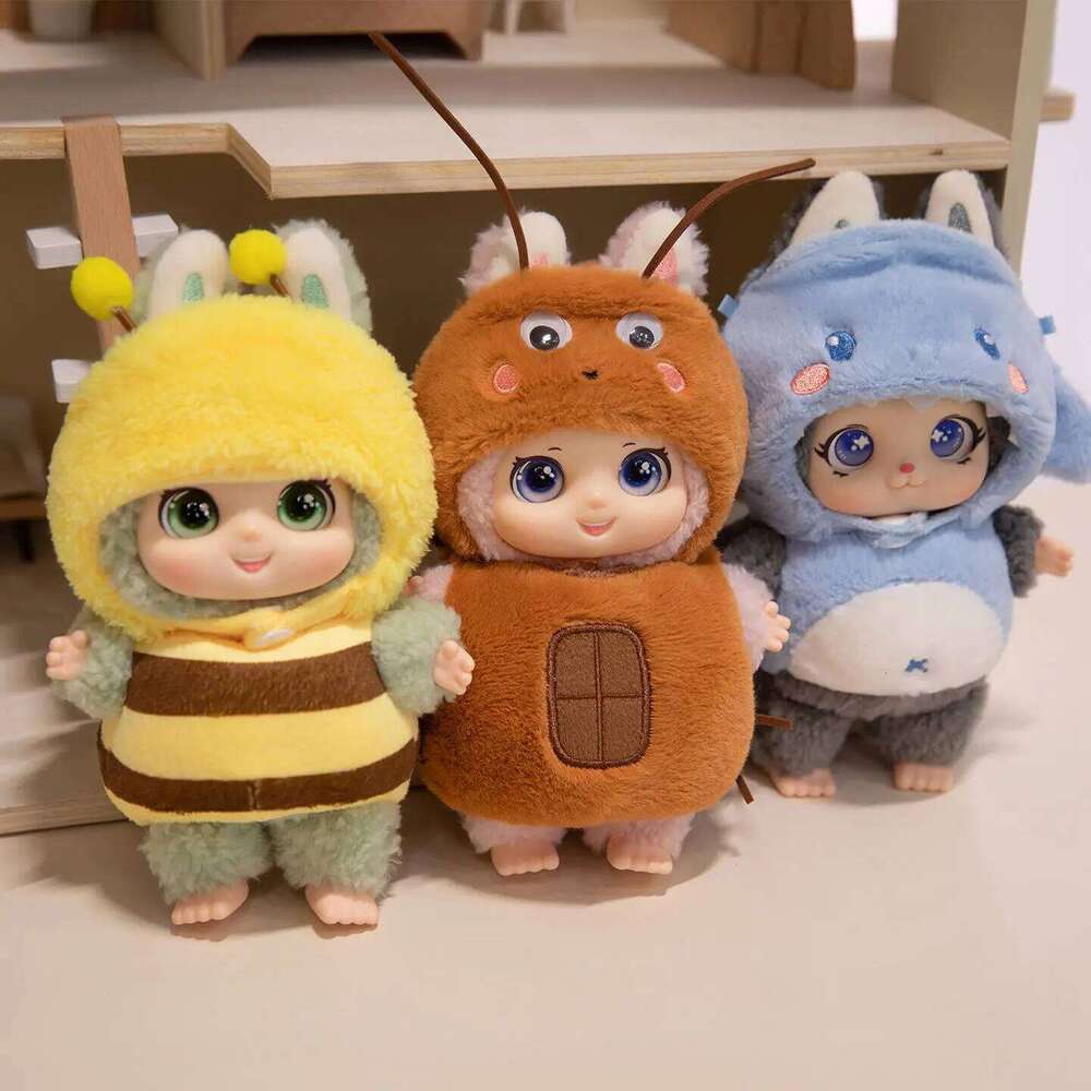 Cute and Fragrant Wear Clothes Animals Vinyl Face Plush Animal Toys Pendant Rabbit Bear Sheep Gift for Kids Hang Bag Y260128