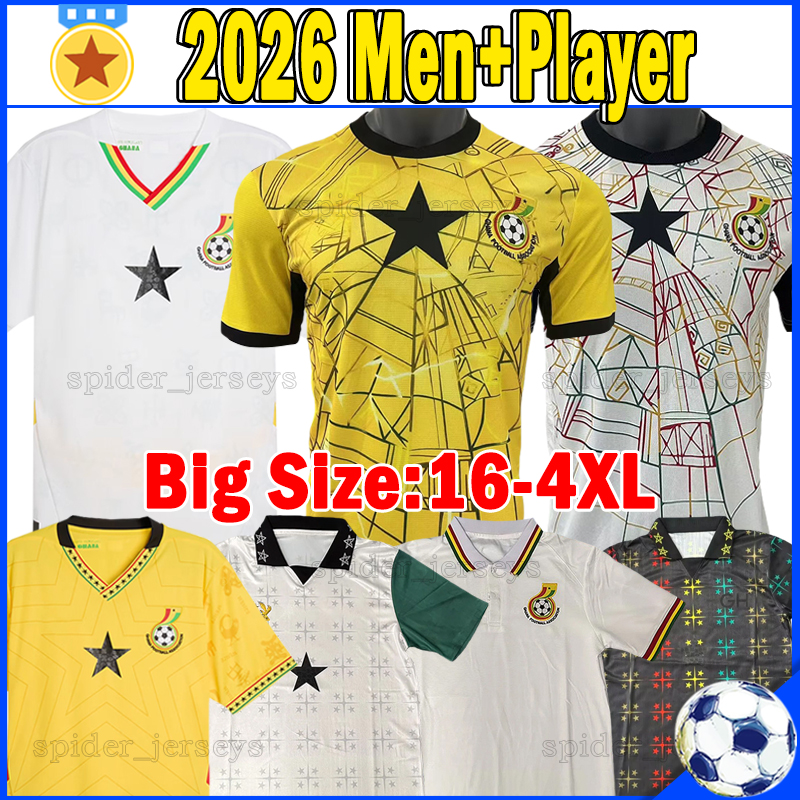 2026 Ghana national football team Soccer Jerseys 25 26 Player Version J.AYEW A.FATAWU E.NUAMAH WILLIAMS SEMENYO KUDUS OWUSU SULEMANA Football Shirts Men Uniforms