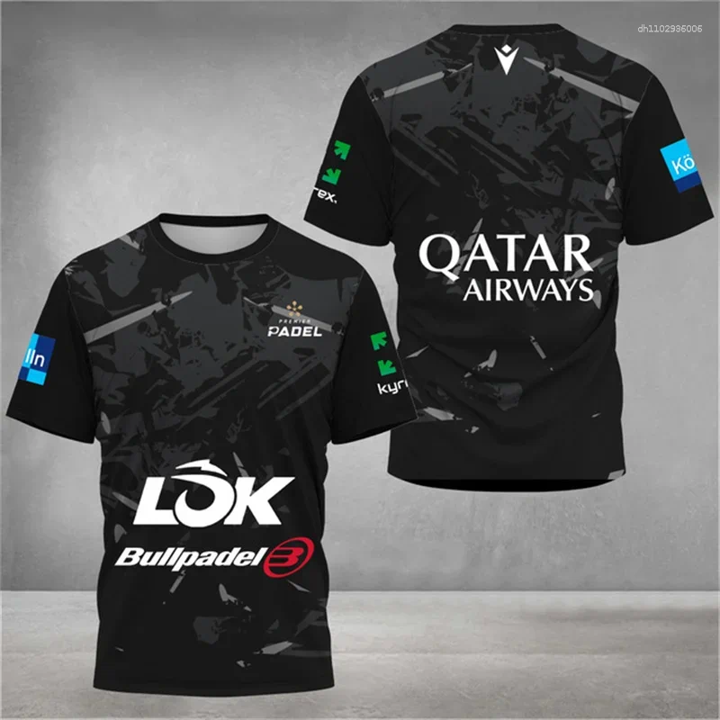 Men's T Shirts Fashion Quick Dry Tennis T-Shirt Summer Loose Padel Clothing Outdoor Badminton Running T-Shirts Sport Short Sleeve Top