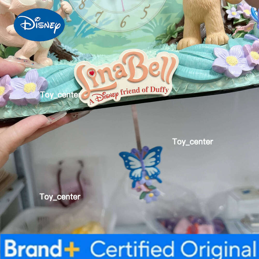 Disney Shanghai Official Linabell Duffy alarm watch ornaments cartoon little fox wall clock gift H260128