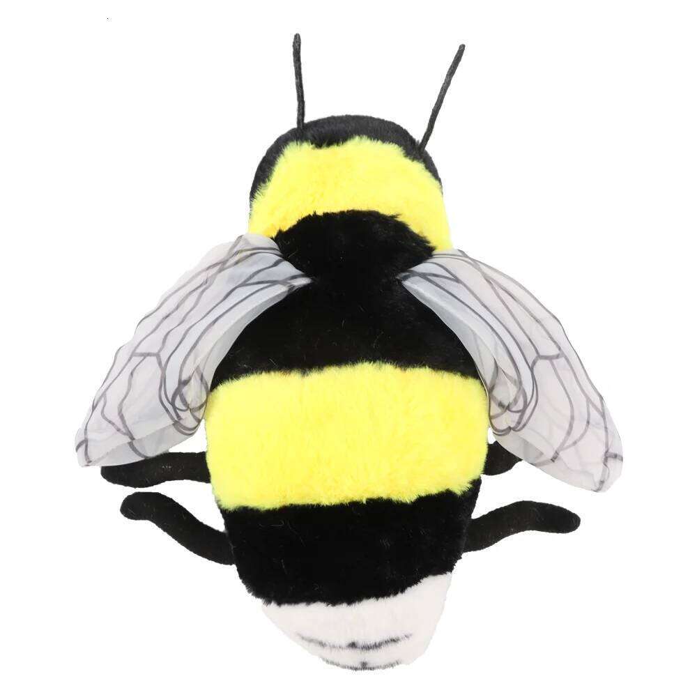 2 Sizes Lifelike plush toy Soft Stuffed Cute Toy Bee Plush Honeybee For Children Insect Enthusiasts Home Decoration Y260128