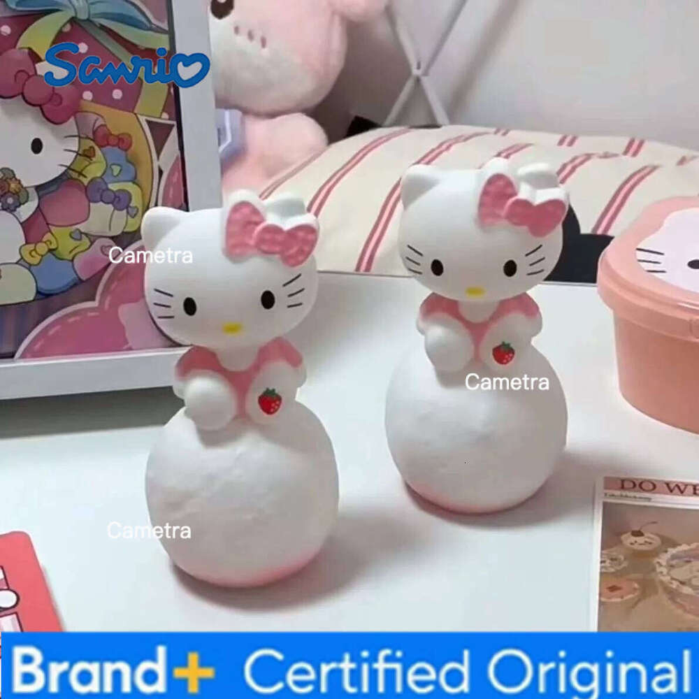 Sanrio Anime Cartoon Kawaii Cinnamoroll Hello Kitty Night Light Luminous Toy Bedside Lamp Ornament Children's Charm Gift H260128