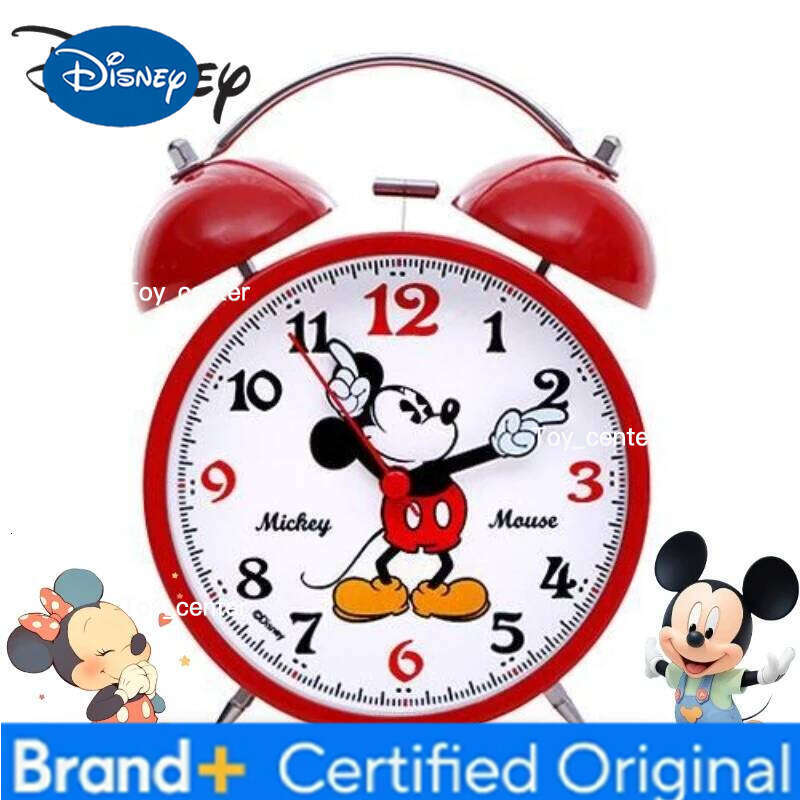Disney Mickey cartoon cute student alarm creative kawaii home decoration desktop ornament clock animation peripheral gift H260128