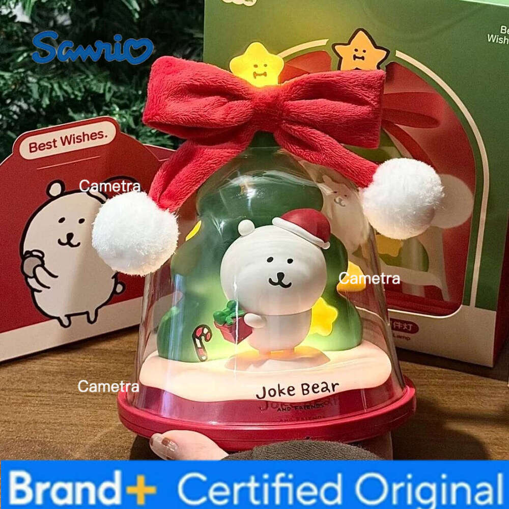 Sanrio Genuine Joke Bear Co-Branded Lights Kawaii Bell-Shaped Bedside Lamp Christmas Gifts Table Lamps Decorative Ornaments H2601281