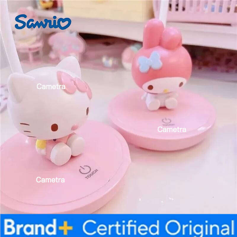 Sanrio LED Night Light Genuine Hello Kitty Perfect for Kids' Study Time & Bedroom Dcor Adorable Cartoon Table Lamp Gift H260128