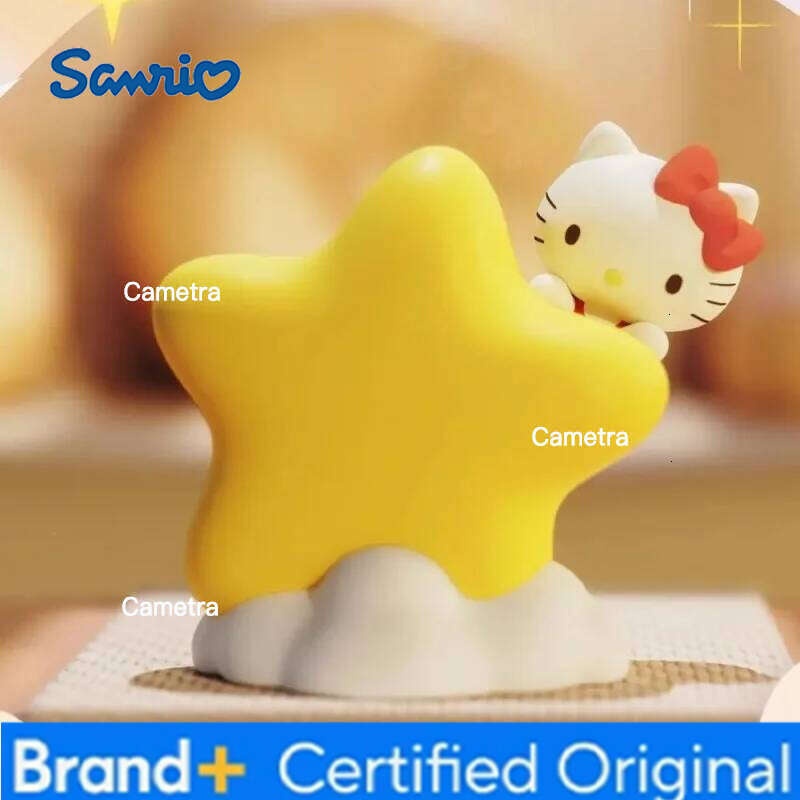 Sanrio New Hello Kitty Cinnamoroll Star Light Desktop Decor Toys Cute MARUMOFUBIYORI COGIMYUN Night Lamp Girls Toy Gifts H260128