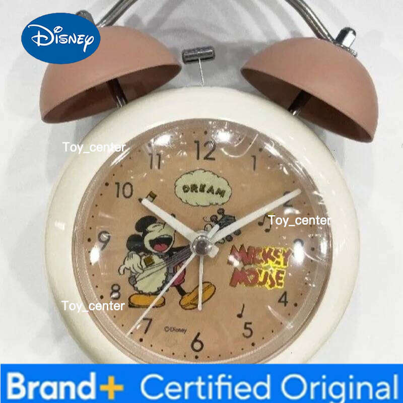 Disney Mickey cute creative personality student children's special wake-up artifact peripheral super loud with light bell alarm clock H260128