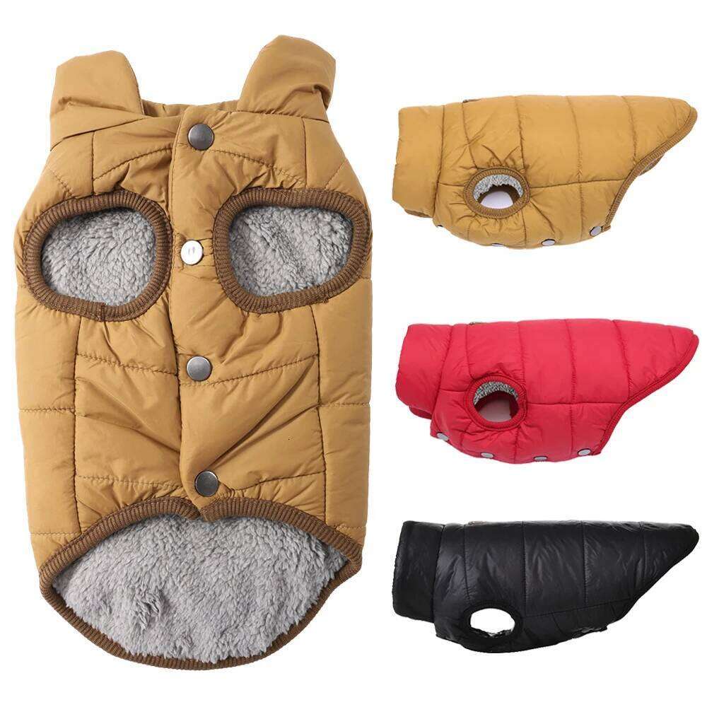Pet Vest Jacket Autumn Winter Warm Fleece Dog Coat Clothes For Small Medium Dogs Thick Chihuahua French Bulldog Pug Clothing XJ260127
