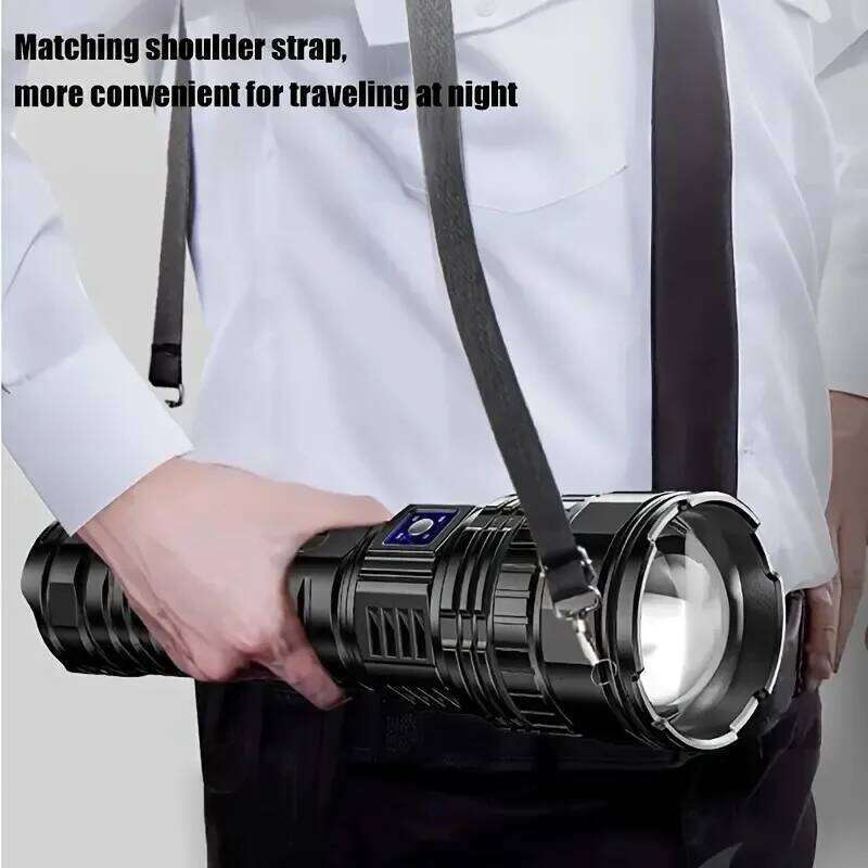 10000W Built-in Battery Flash Light Emergency Spotlights 9km 990000000LM Most Powerful Led Flashlights Tactical Torch 25000mah 26Y01