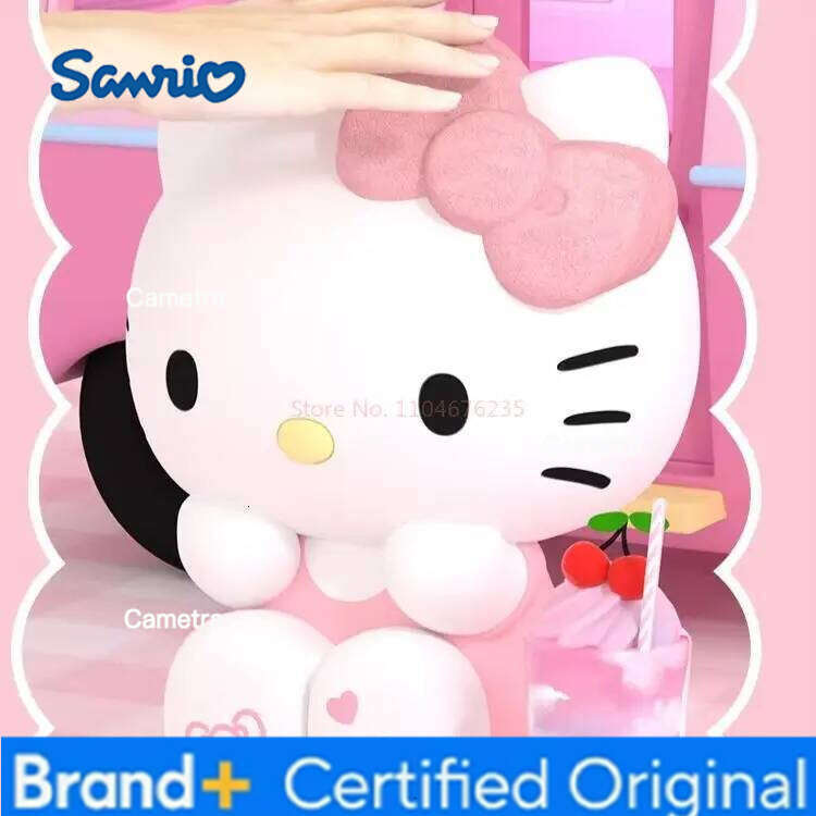 Sanrio Peripheral Luminous Toy Girls Bedroom Bedlight Anime Hellokitty Nightlamp Desktop Decor Ornaments Gifts H260128