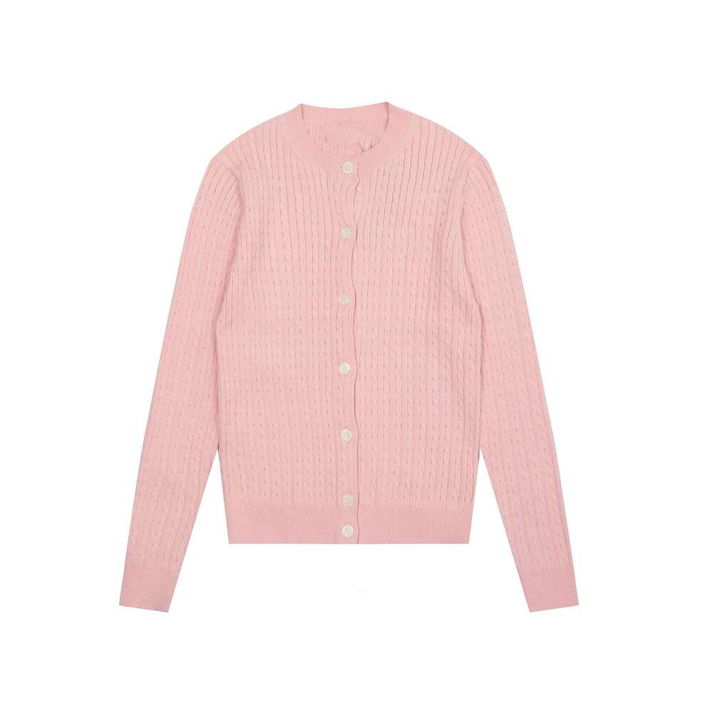 2026 Spring and Autumn Home Designer Embroidered Small Label Classic Versatile Knitted Long Sleeve Slimming Cardigan for Women