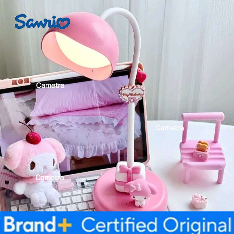 Sanrio Hellokitty Desktop Charging Light Anime Cartoon Hello Kitty Room Night Lamp Ornaments Girls Birthday Gift Toys H260128
