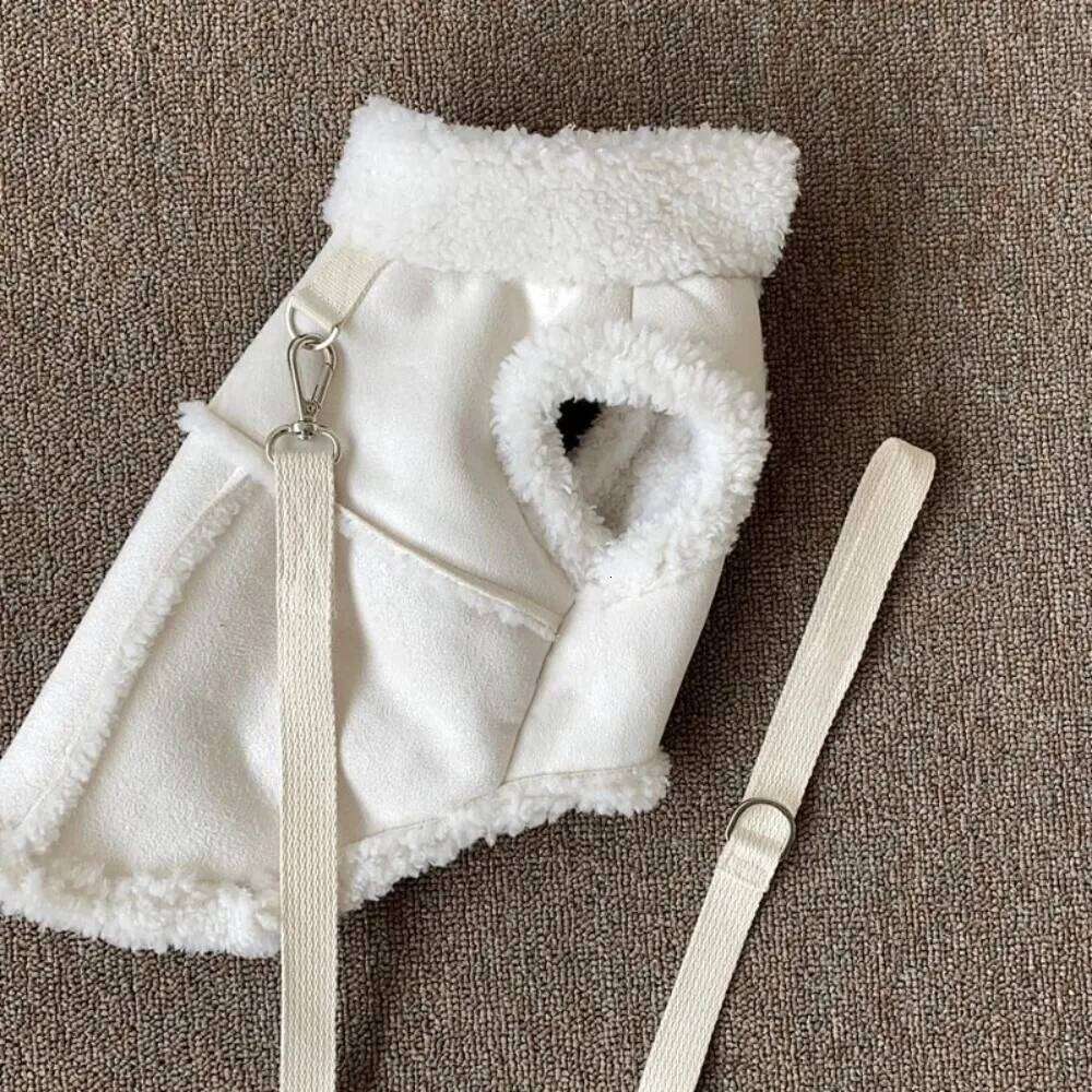 Winter Classic Vests Fleece Solid Color Dog Clothes Warm Puppy Clothing XJ260127