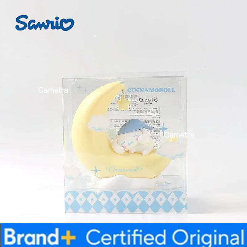Sanrio Genuine Kuromi Cinnamoroll Crescent Beautiful Dream LED Light-emitting Ornaments Cute Night Light Children's Gift H2601281