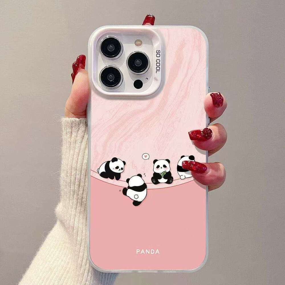 Four Pandas Compatible with Apple 15 Max Phone Case iPhone 16 Cute 14 Pro Girly 17 New Model S260128