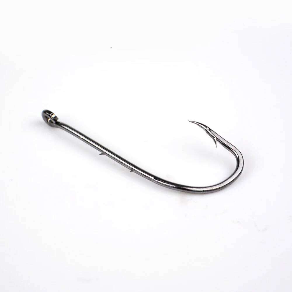 NGB 5-10PCS High Carbon Steel Fishing Hook With Ring Barbed BaitHolder Hooks 1-10# 5/0-1/0# Single Lure Fishhook Z260128