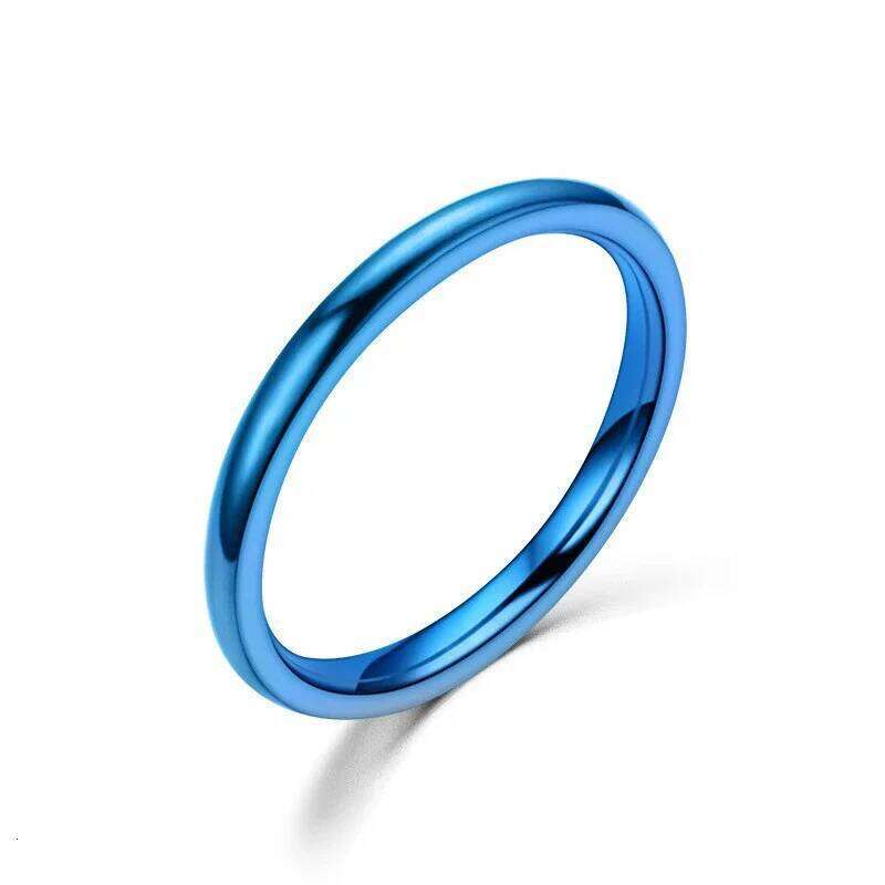 Simple 2mm 4mm 6mm Titanium Ring Women Men Prevent Allergy High Polished Wedding Rings Stainless Steel Couple Finger Jewelry XJ260127