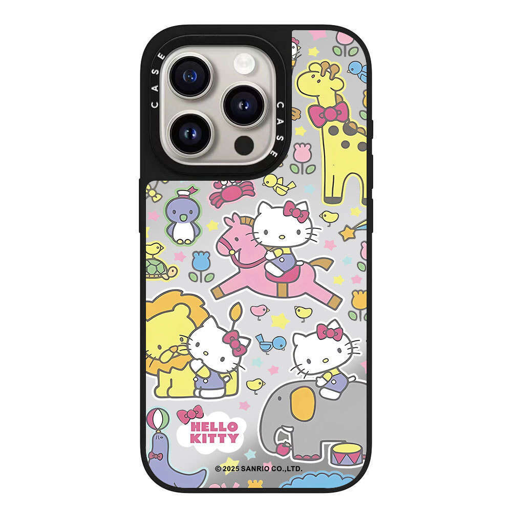 Cartoon Co-branded Graffiti Cute KT Cat Compatible with iPhone 17 Max Phone Case Apple 16 Pro Shockproof 15 S260128 3b8