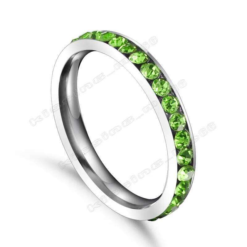 QianBei-Rose Stainless Steel Ring for Women, CZ Stones, Elegant Wedding Band, Female Alliance Jewelry, Party Gift XJ260127