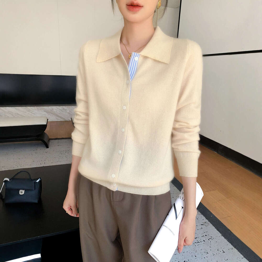 2026 Spring New Designer Single breasted Knitted Cardigan Slim fit Fashion Women's Shirt Top