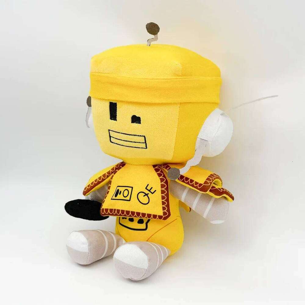 Yellow Robot Something Evil Will Happen Merchandise Plush Toys Kids Game Fan Halloween Christmas Gift Home Decor Funny Doll Y260128