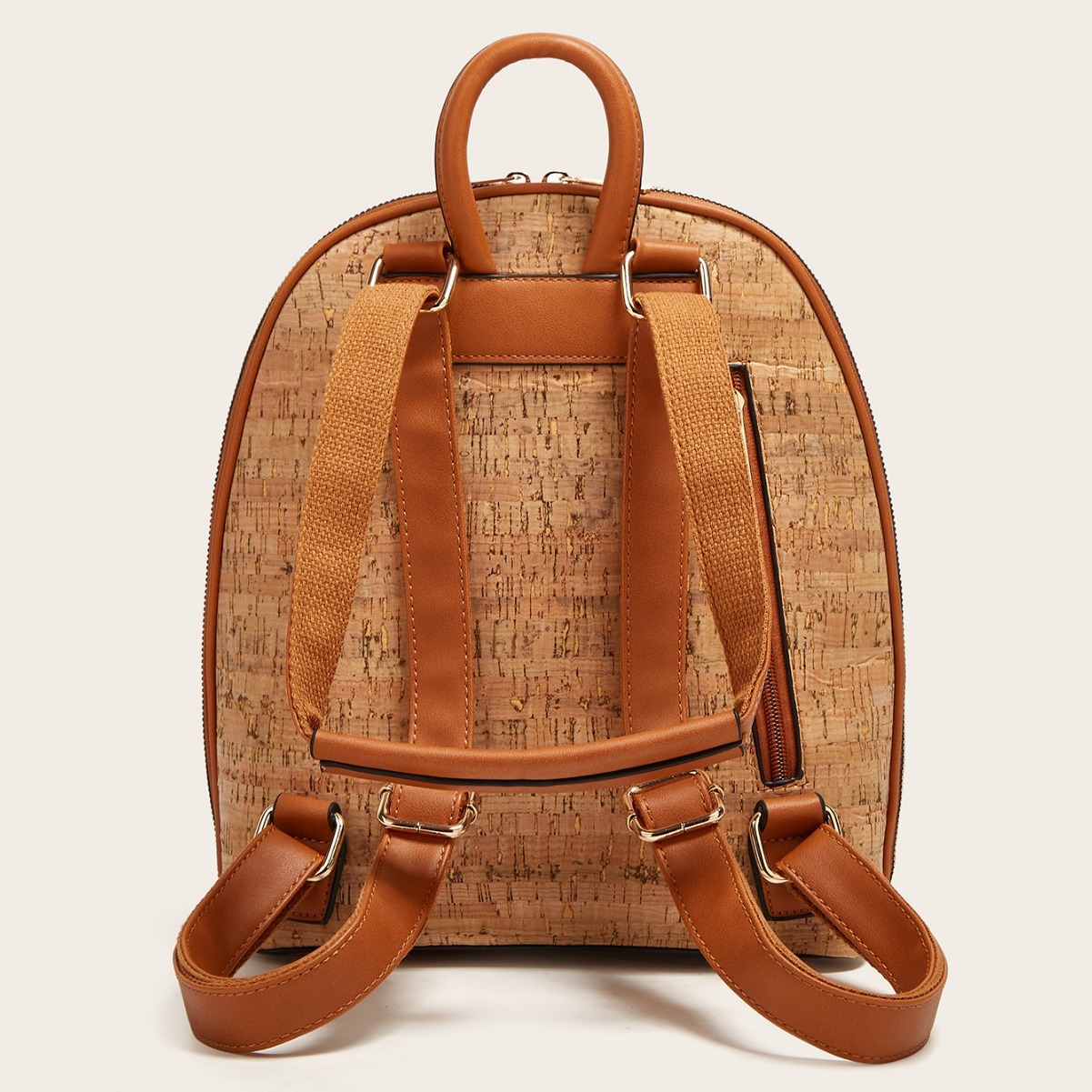 Luxury Brand 2026 New Women's Bark Print Backpack - Large Capacity 29x30cm Waterproof Travel Bag with Retro Pattern