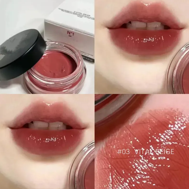 Powder Blusher Cream Matte Camellia Makeup Waterproof Sweat Proof Quick Makeup Multi Effect Lip Cheek Honey Cream Makeup