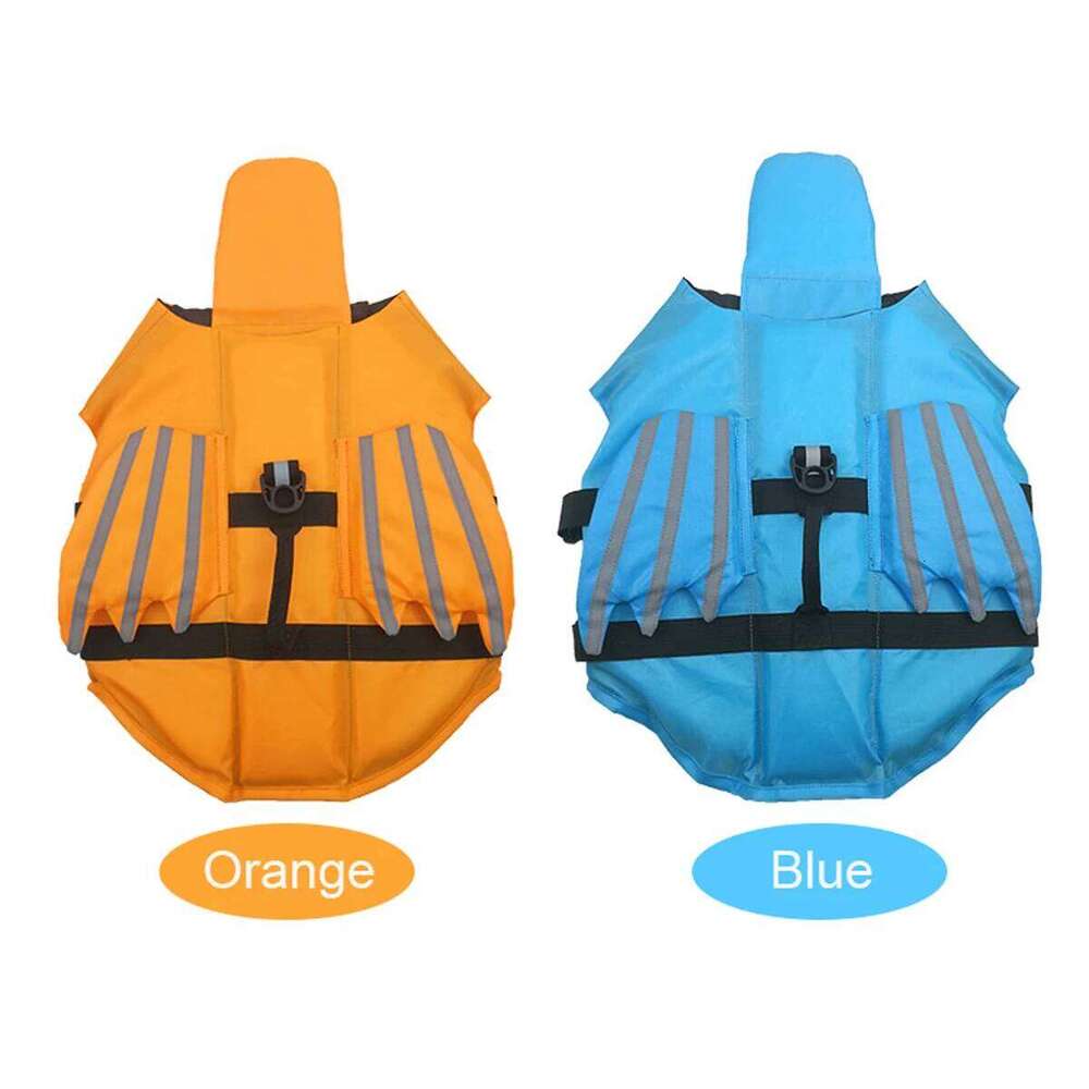 Life Jacket Safety Vest Adjustable Preserver with High Buoyancy Durable Rescue Handle for Small Medium and Large Dog XJ260127