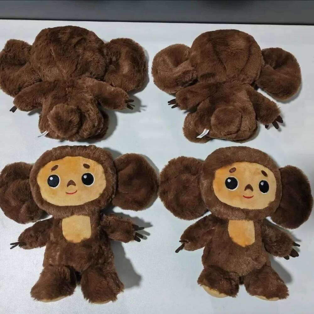 18/23cm Russia Anime Cheburashka Plush Doll Big Eyes Monkey Stuffed Plushie Toys Lovely Appease Pillow For Kids Gifts Y260128