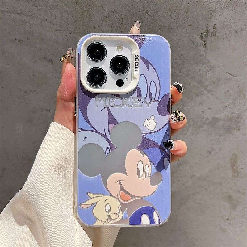 Cute Mickey Minnie Compatible with Apple 17 Pro Max New Phone Case iPhone 16 Creative 15 Couple 14 13 S260128