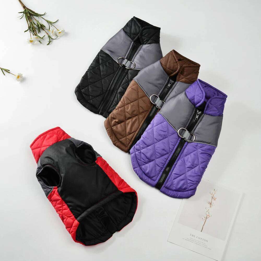 Winter Dog Jacket Windproof Reflective Pet Clothes For Small Big Dogs Cat Costume Puppy Coat Vest With D-ring Chihuahua Outfits XJ260127