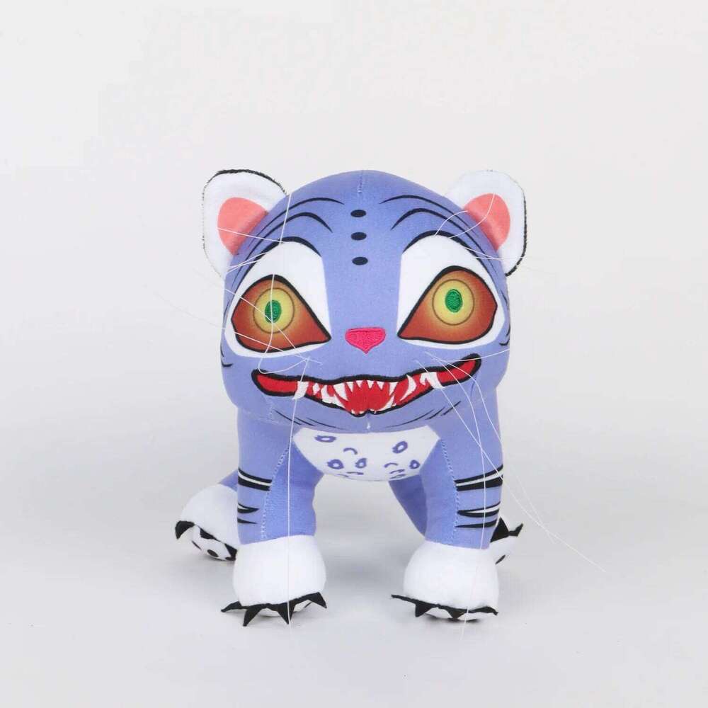 Kawaii Demon Hunters Tiger PlushToy Netflix Kpop Peripheral Plush Toy Cute Doll Birthday Christmas Gift Fans and Girls Y260128