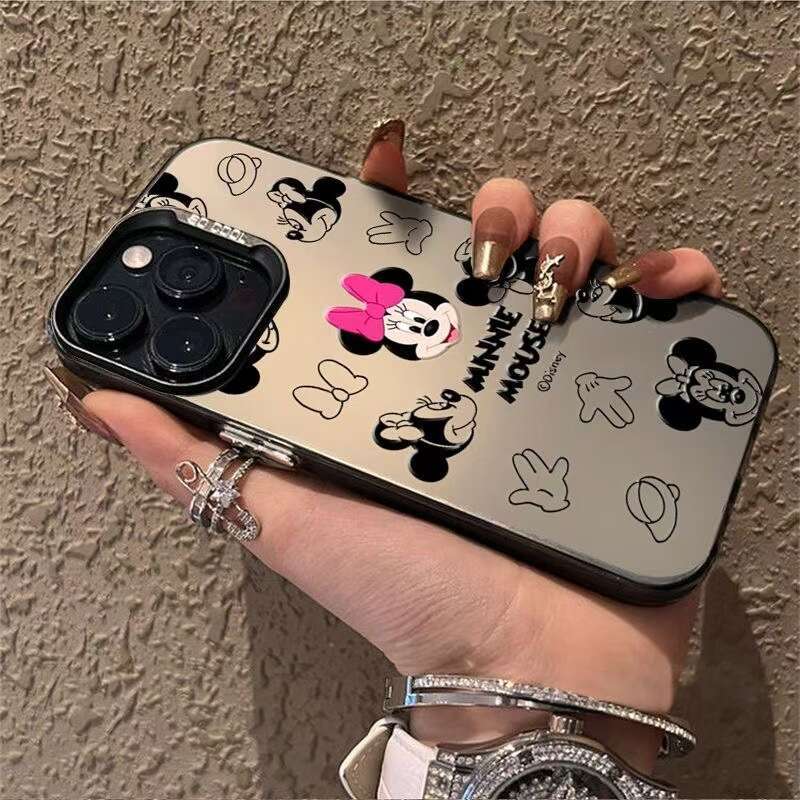 Mickey Minnie Compatible with Apple 16 Phone Case iPhone 15 Pro Cute 14 Cartoon 13 New 17 Premium S260128