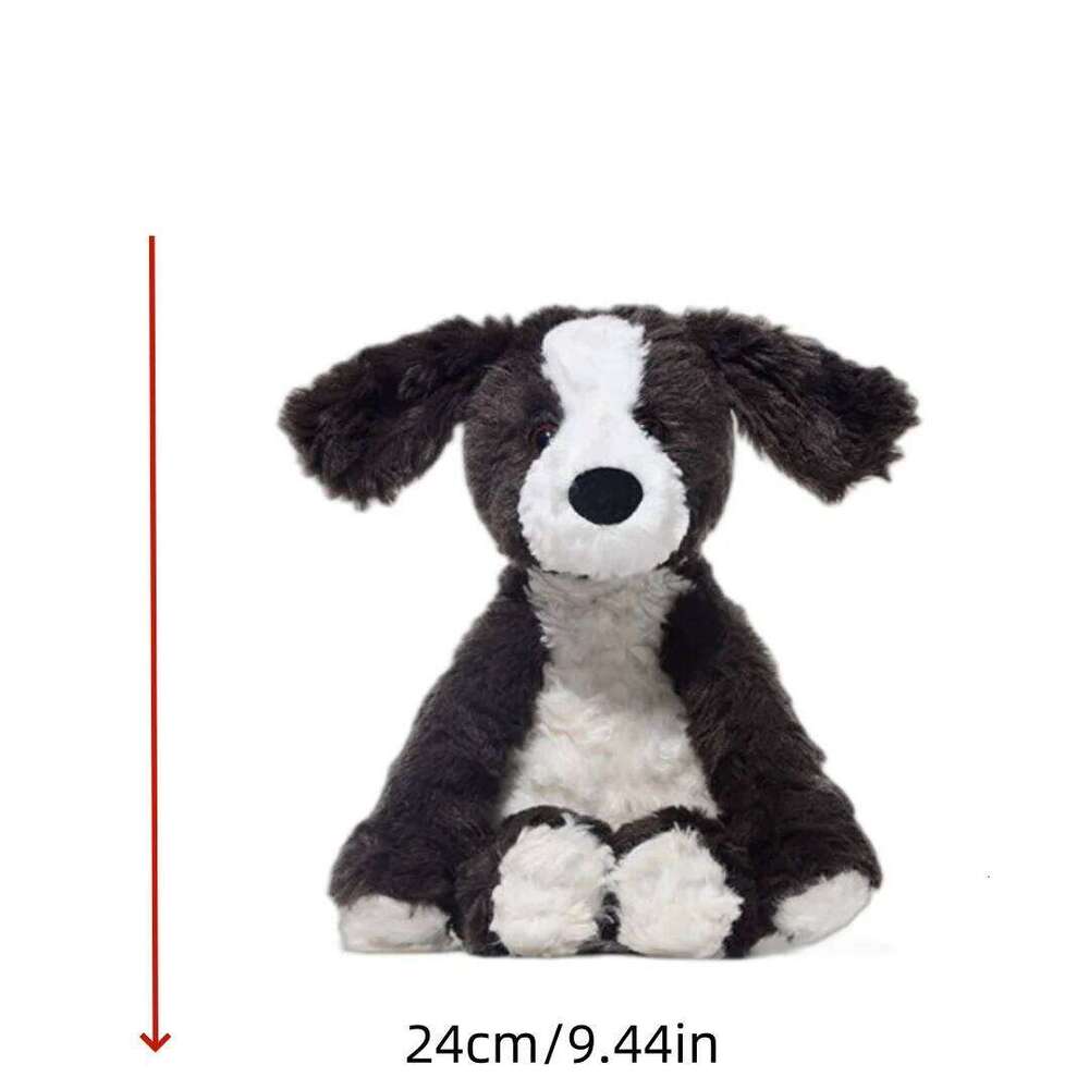 1pc 24cm/9.44in Pluto puppy plush toy cute border collie soothing doll birthday gift Y260128