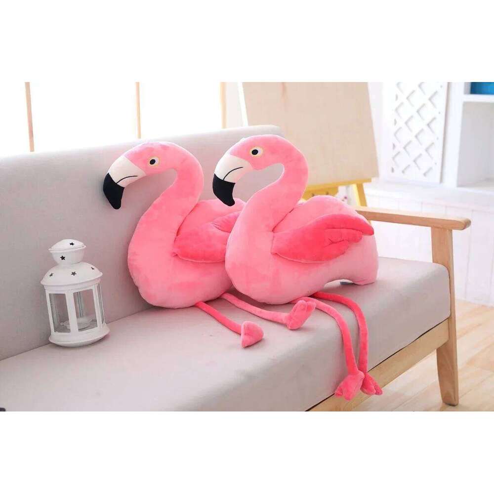 1 pc 25cm 40cm Plush Stuffed Bird Soft Doll Pink Flamingo Kids Toys Wedding Gift High Quality Y260128